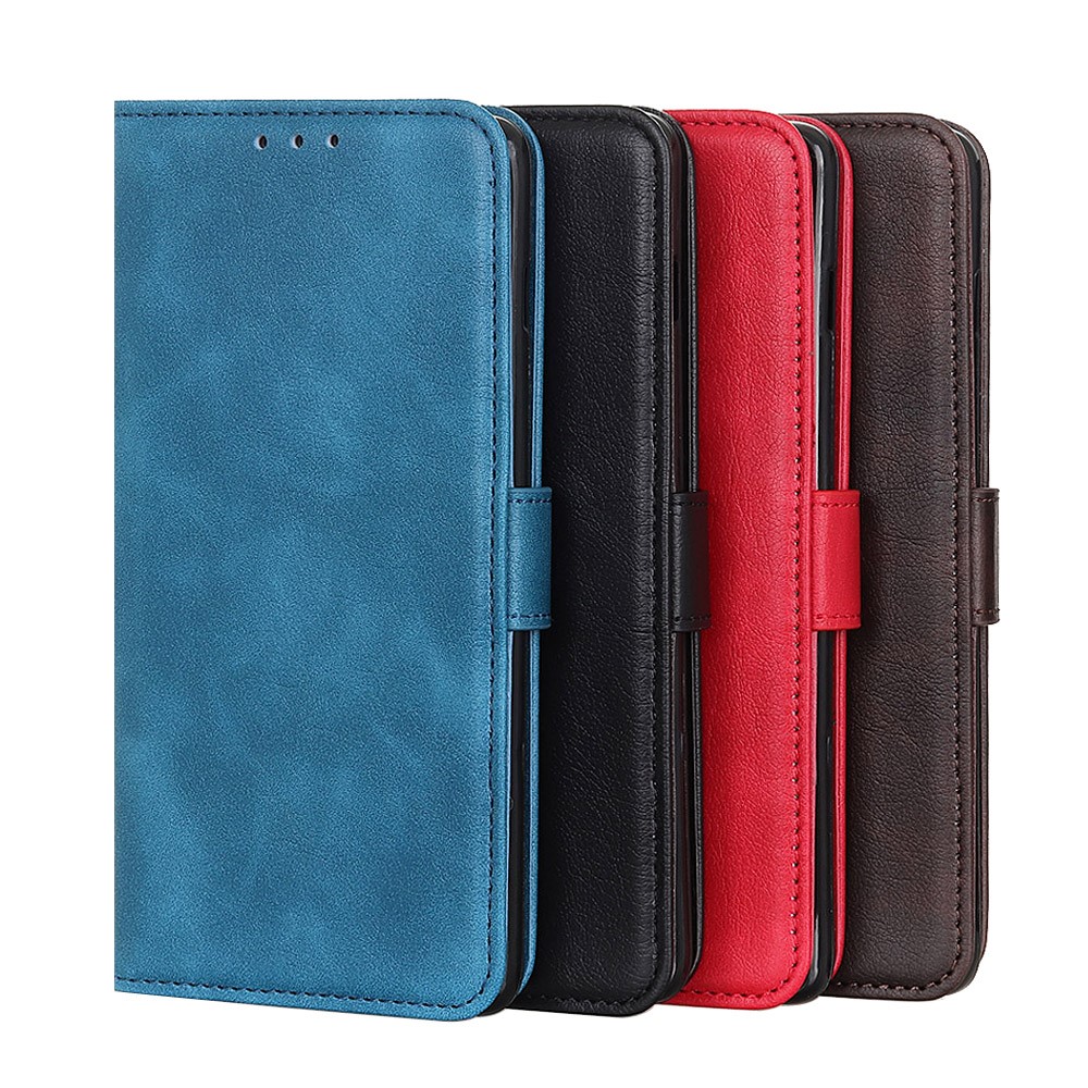 OEM Litchi Läder Plånboksfodral Galaxy S20 FE - Svart