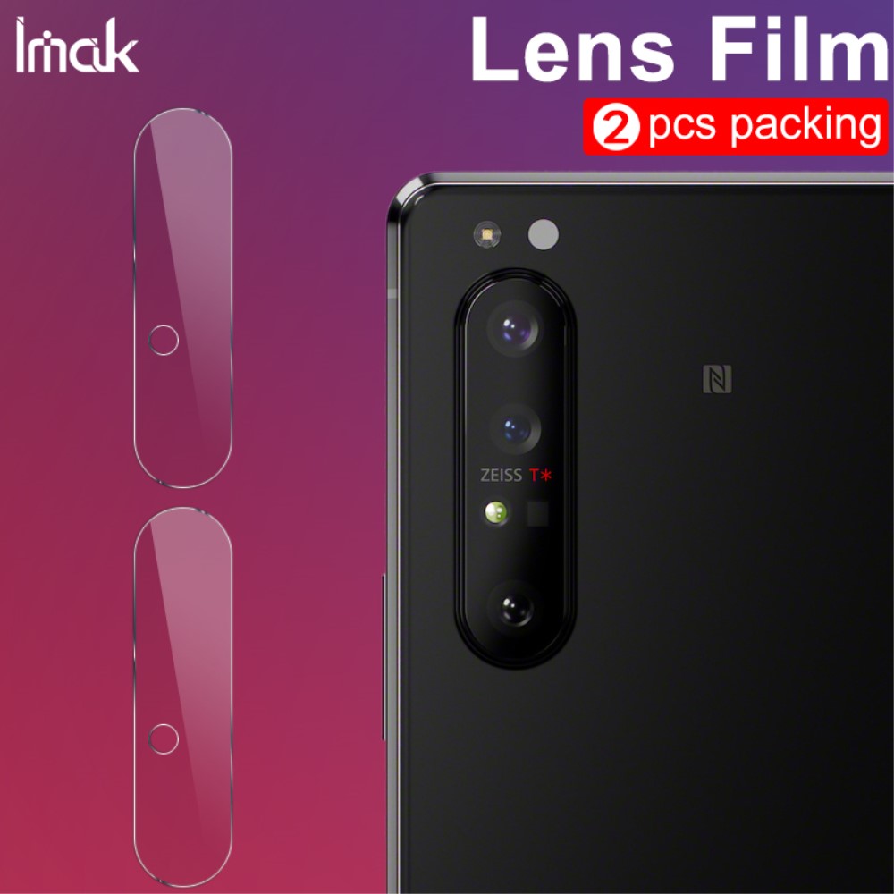 Imak IMAK 2PCS HD Härdat glas Kameralinsskydd Sony Xperia 1 II