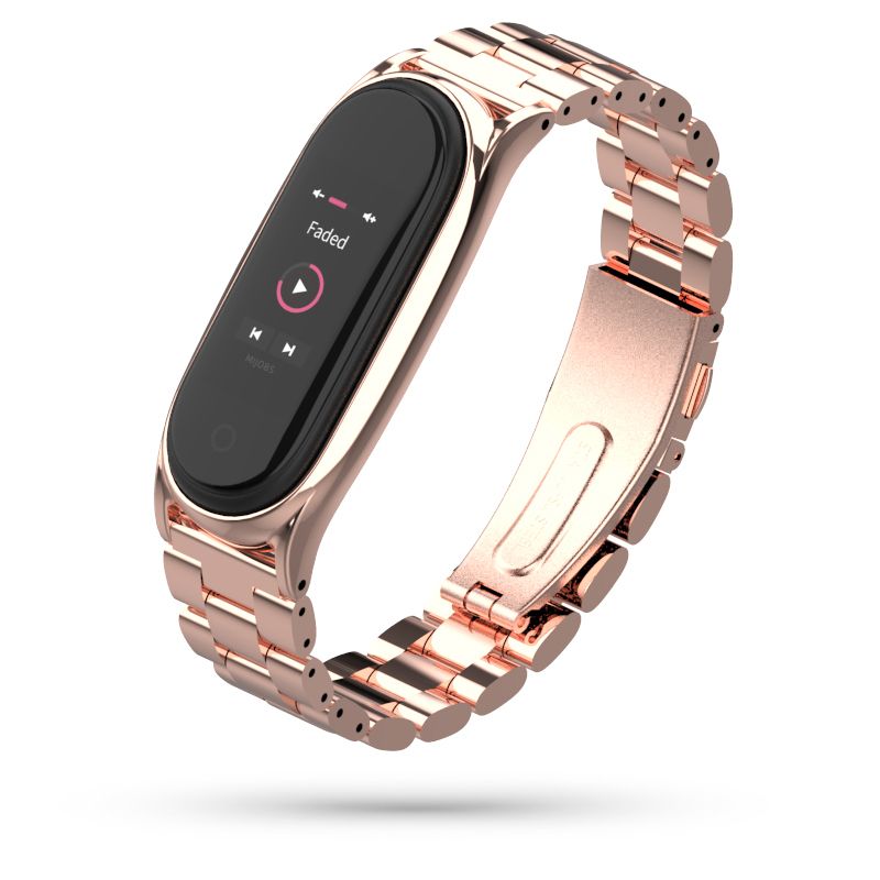 Tech-Protect Tech-Protect Stainless Xiaomi Mi Smart Band 5 - Rose Gold