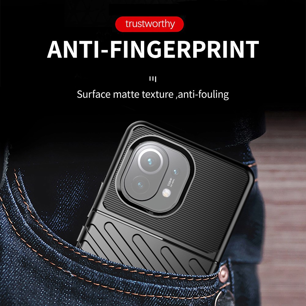 OEM Thunder Twill Mobilskal Til Xiaomi Mi 11 - Svart