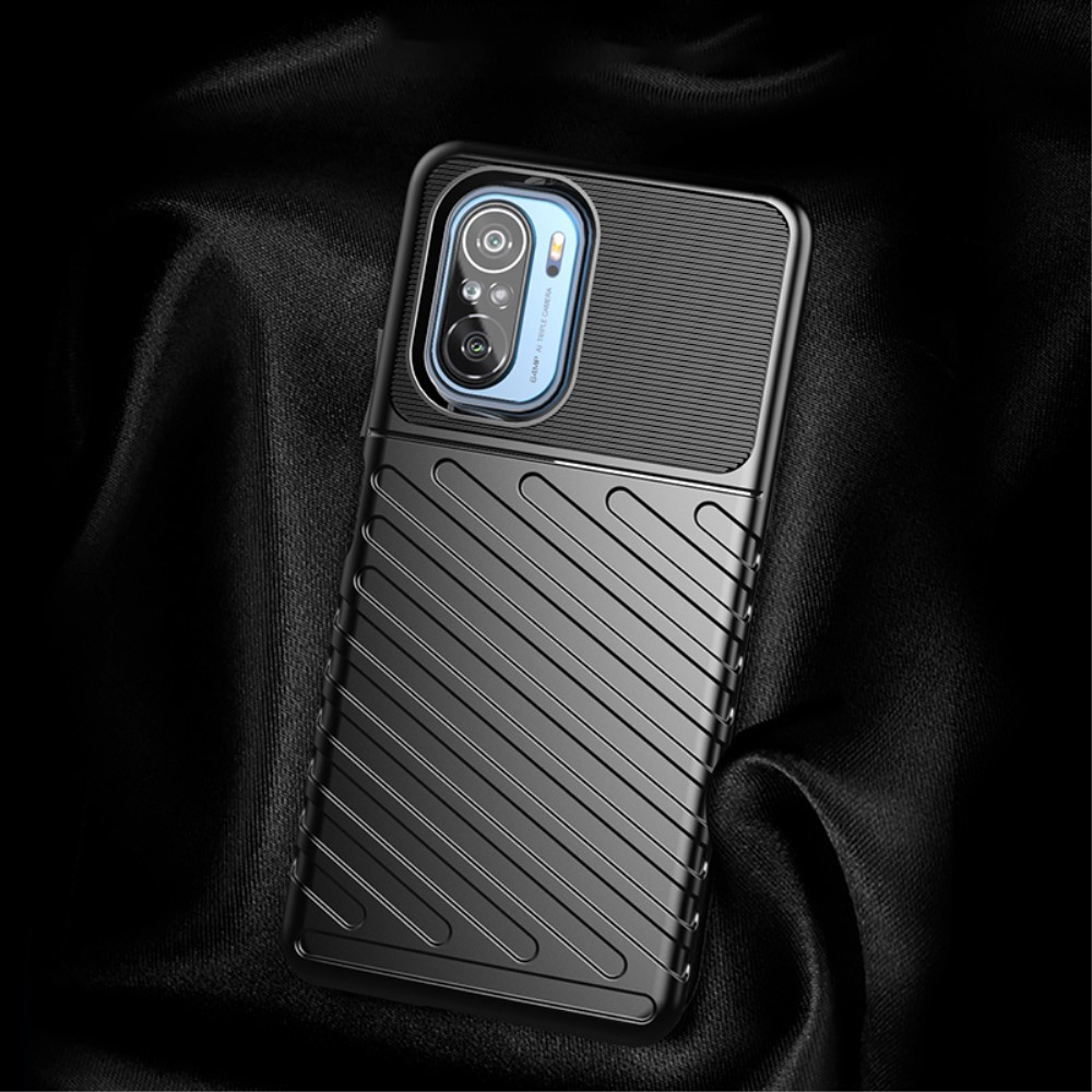 OEM Thunder Twill Jazz Skal till Xiaomi Mi 11i / Poco F3 - Svart