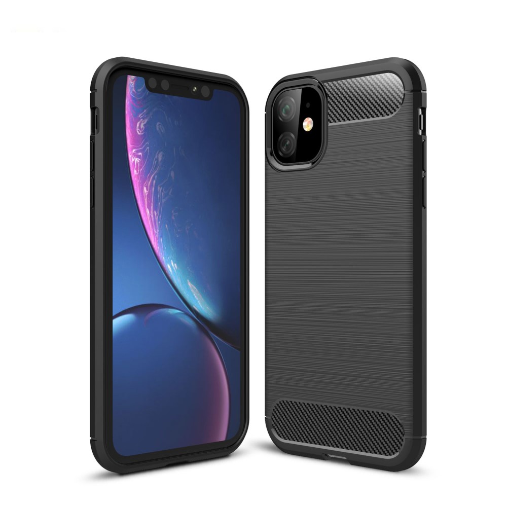 OEM Skal i Kolfiber-design för iPhone 11 - Svart