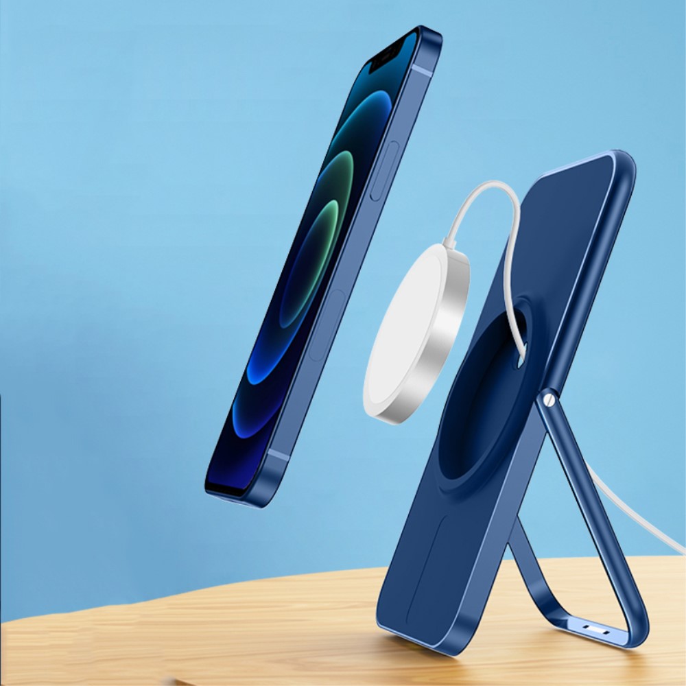 A-One Brand Desktop Mount Magsafe Wireless Charger - Blå
