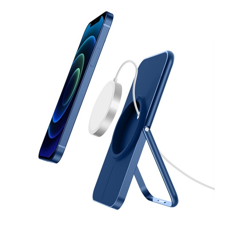 A-One Brand Desktop Mount Magsafe Wireless Charger - Blå