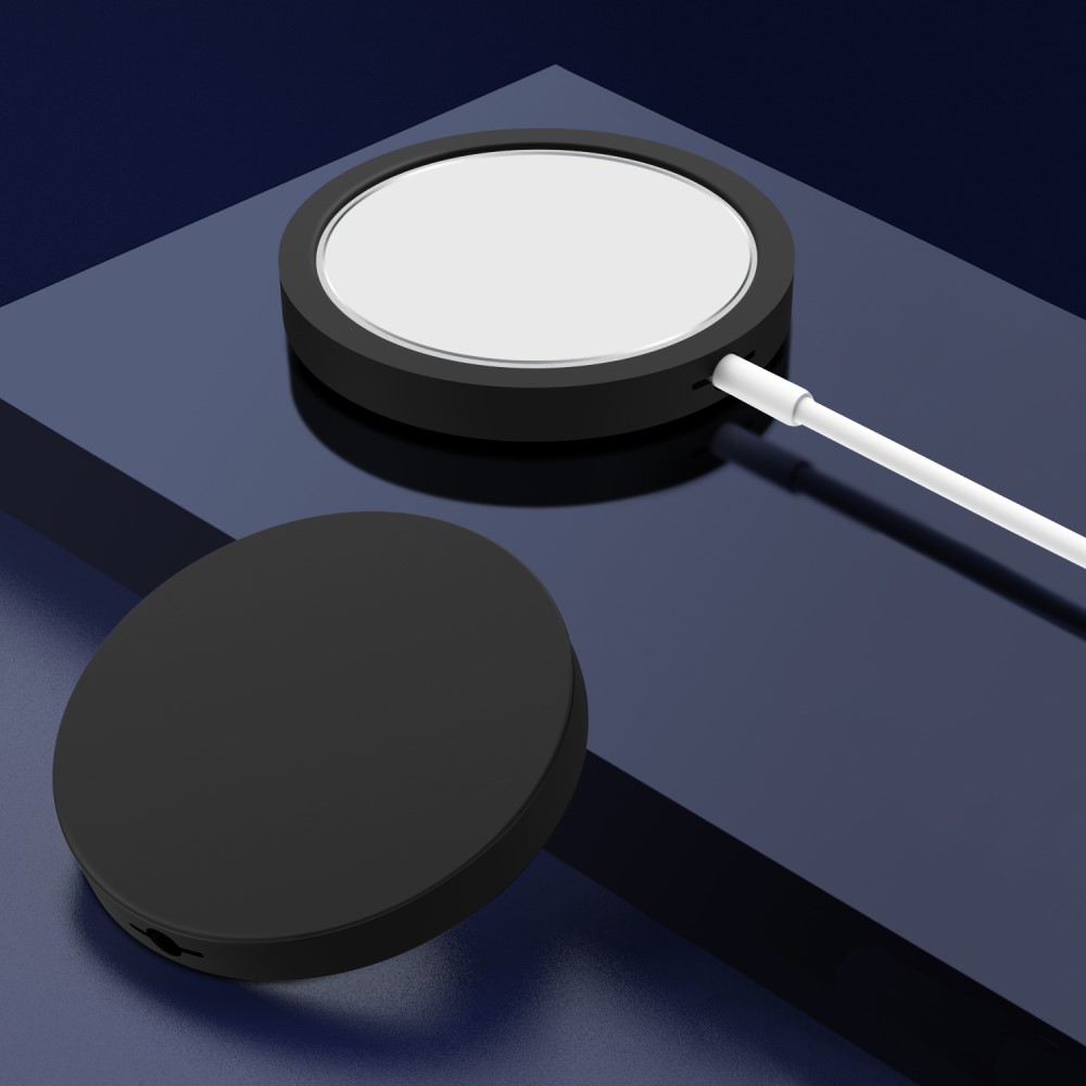 OEM Silikon Skal till Apple Magsafe Charger - Svart