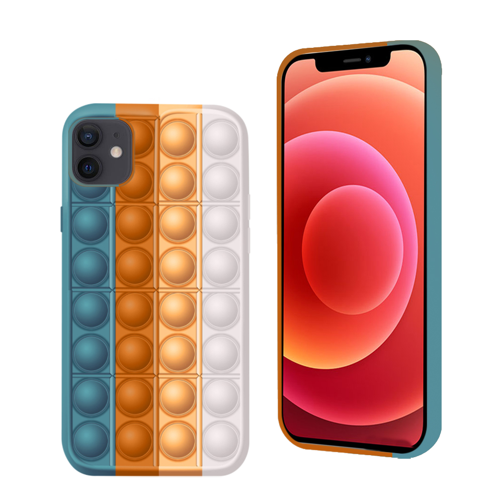 Fidget Toys Pop it fidget skal till iPhone 12 Pro Max - Grön