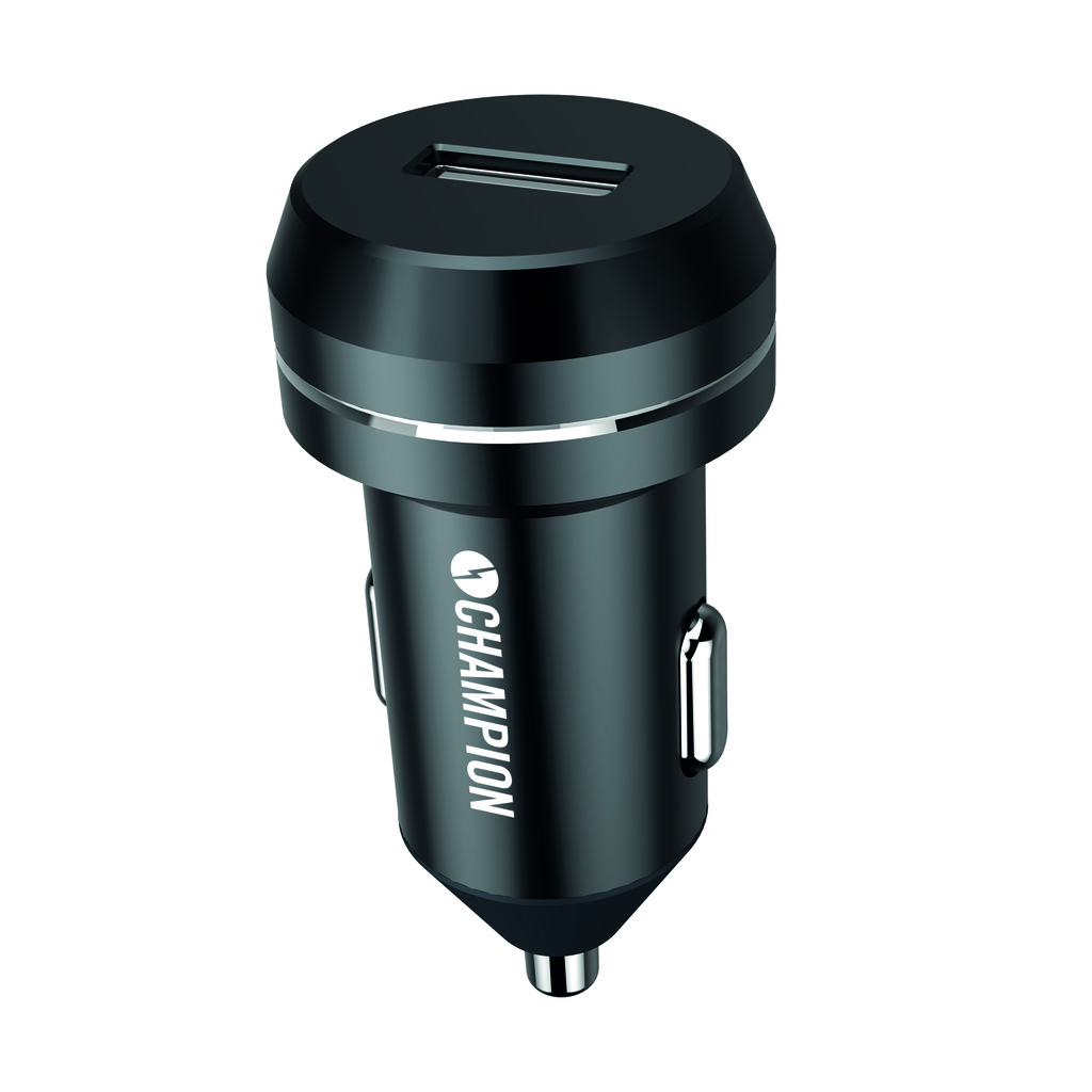 Champion CHAMPION - USB Laddare 12/24V 2.4A - Svart