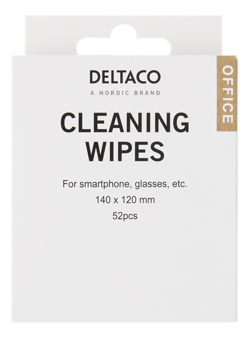UTGATT1 DELTACO Office Rengöringsdukar 52 st