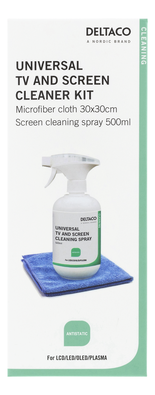 UTGATT1 DELTACO Skärmrengöring för alla typer av skärmar, 500ml