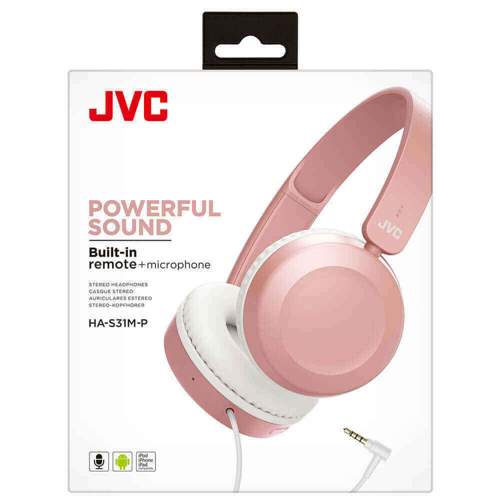 JVC JVC Hörlur HAS31 On-Ear Rosa