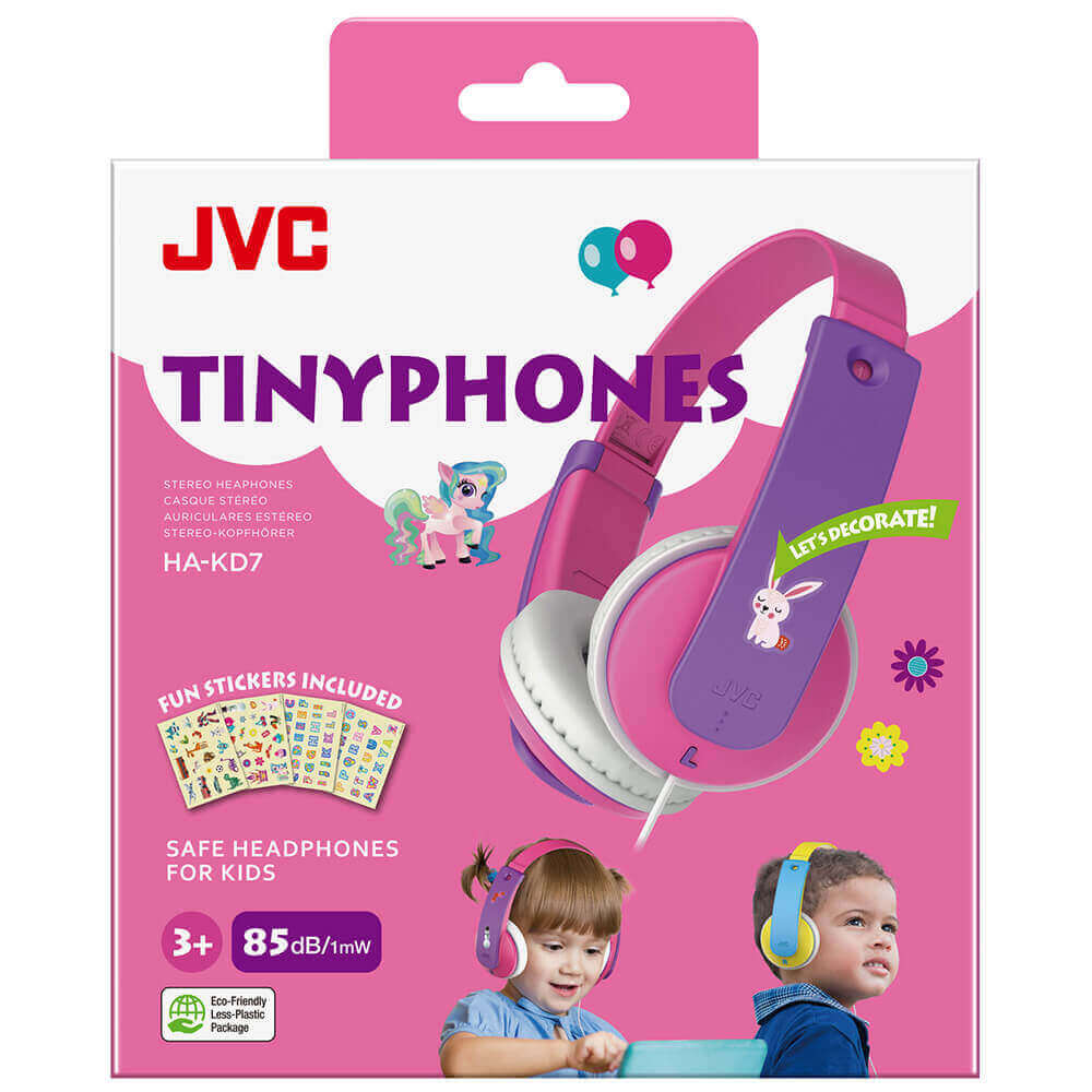 JVC JVC Hörlur KD7 Barn On-Ear 85dB Rosa New