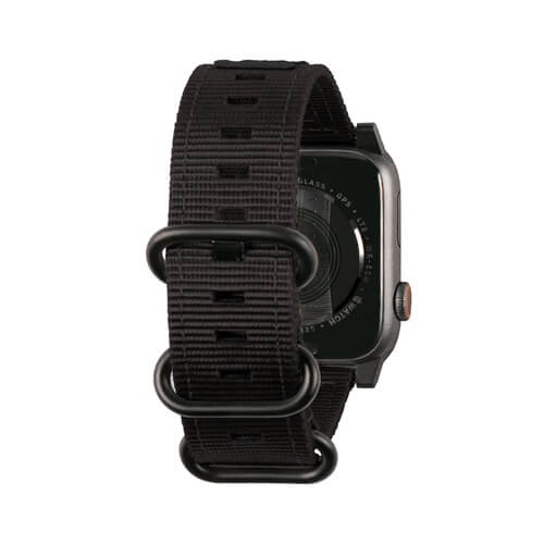 UTGATT1 UAG Klockarmband för Apple Watch 44/42 mm, Nato Eco Strap, Svart