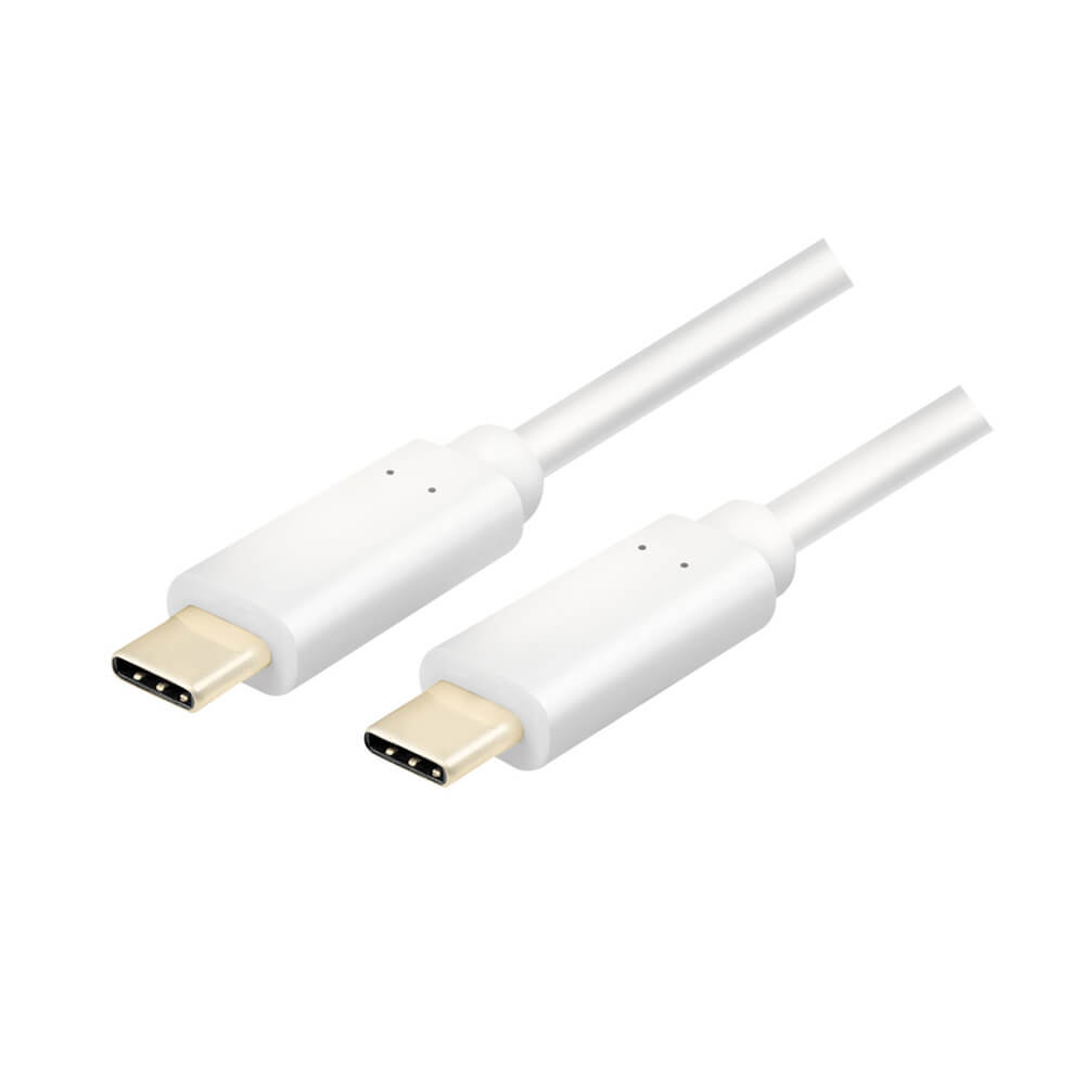 LogiLink LogiLink USB-C till USB-C-kabel USB 3.2 Gen2x1 60W 1m Vit
