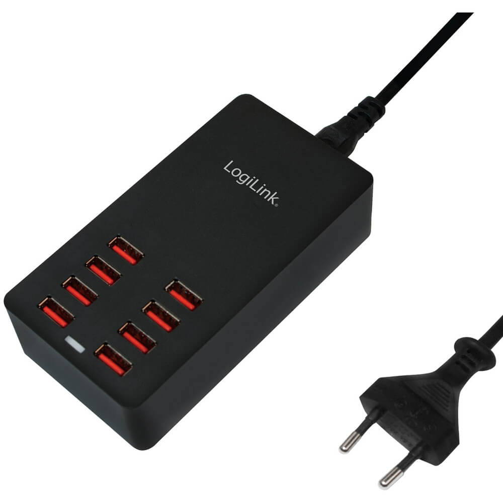 LogiLink LogiLink USB-laddare 8 portar 8 8A