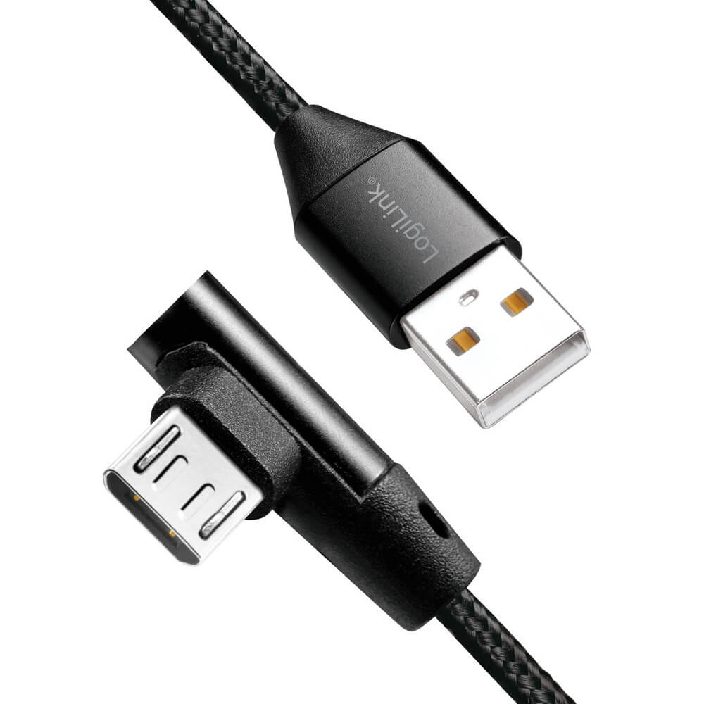 LogiLink LogiLink Vinklad MicroUSB-kabel USB 2.0 1m