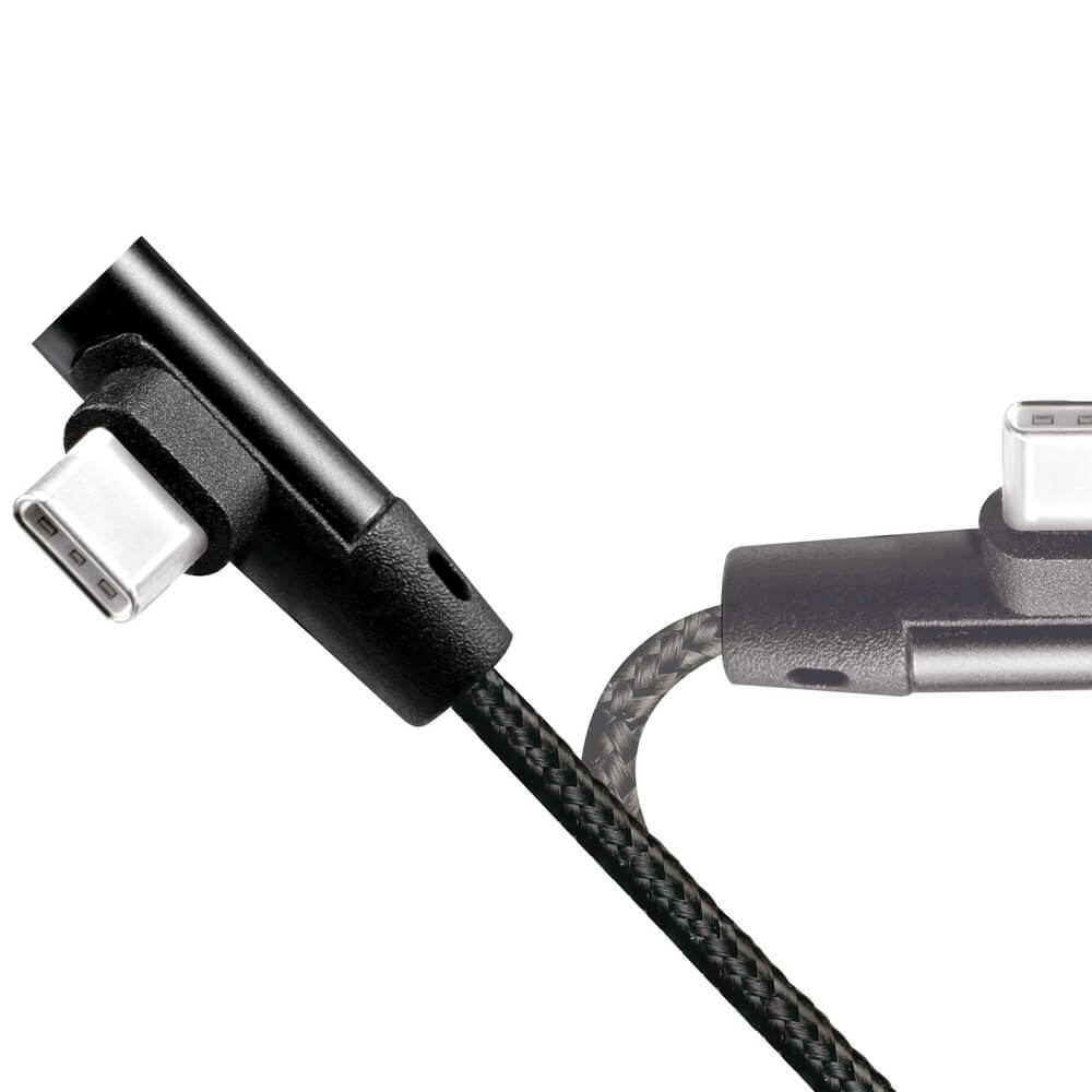 LogiLink LogiLink USB-C till USB-A kabel Vinklad 2.0 Max 3A 1m