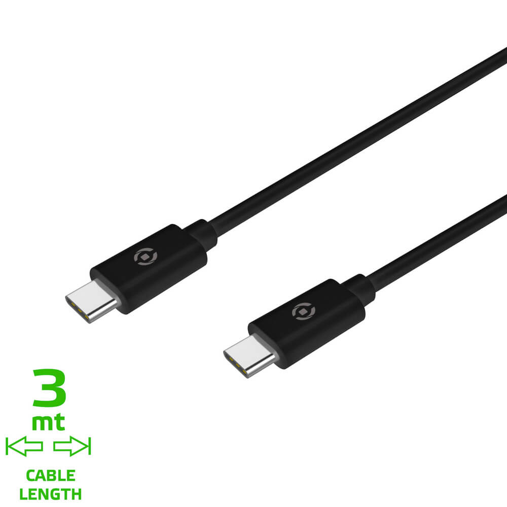 Celly Celly USB-C till USB-C Kabel 60W 3m