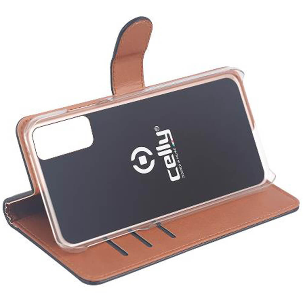 Celly Wallet Case Galaxy A02s Svart