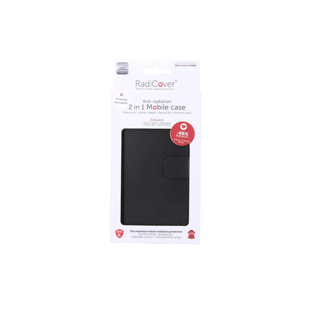 Radicover RADICOVER Strålningsskydd Mobilfodral Skinn Samsung S10+
