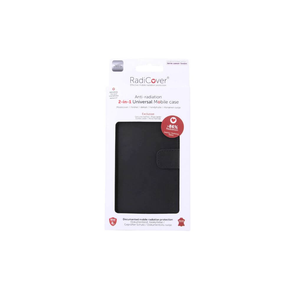 UTGATT RADICOVER Strålningsskydd Mobilfodral Skinn Universal L, 5,5-6,5