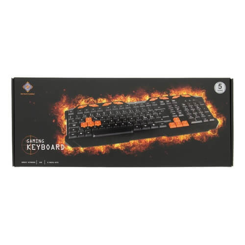 UTGATT1 Tangentbord, anti-ghosting, nordisk layout, svart/orange