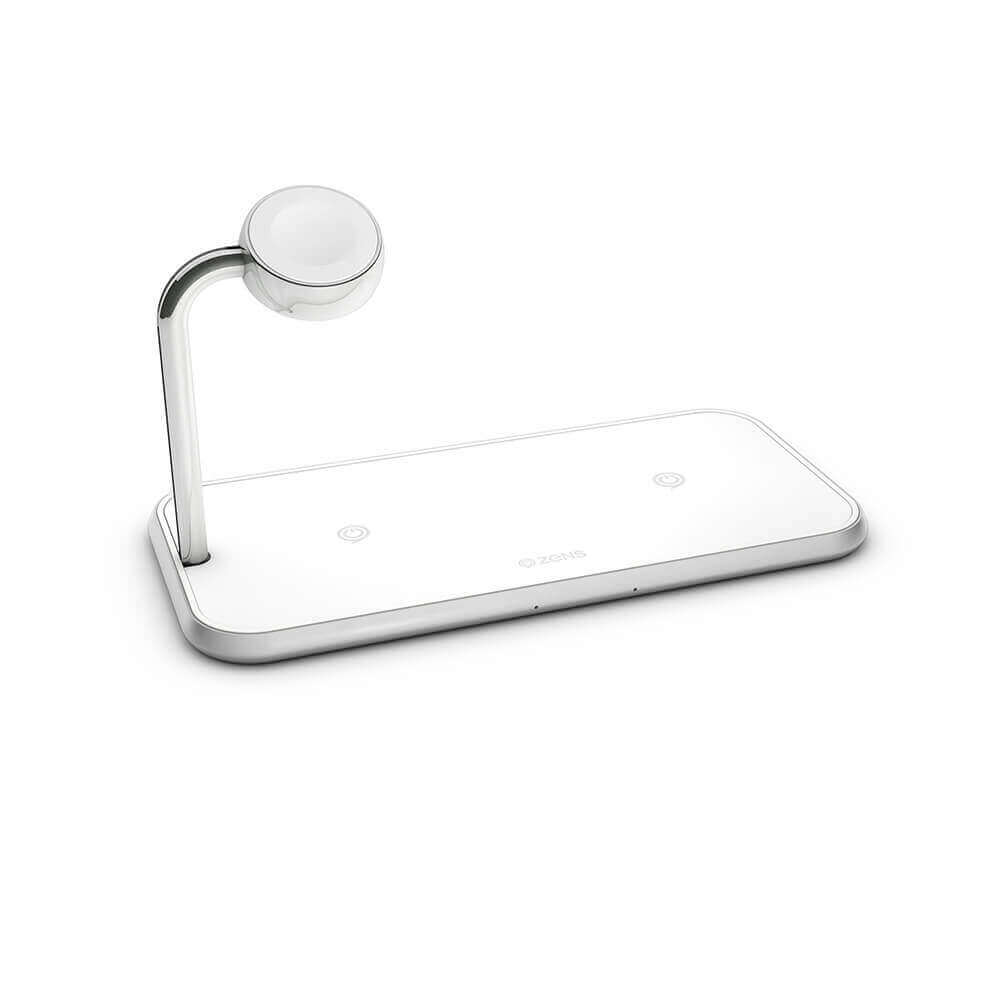 ZENS ZENS Triple QI Trådlös Laddare 2x10W med Apple Watch Laddare