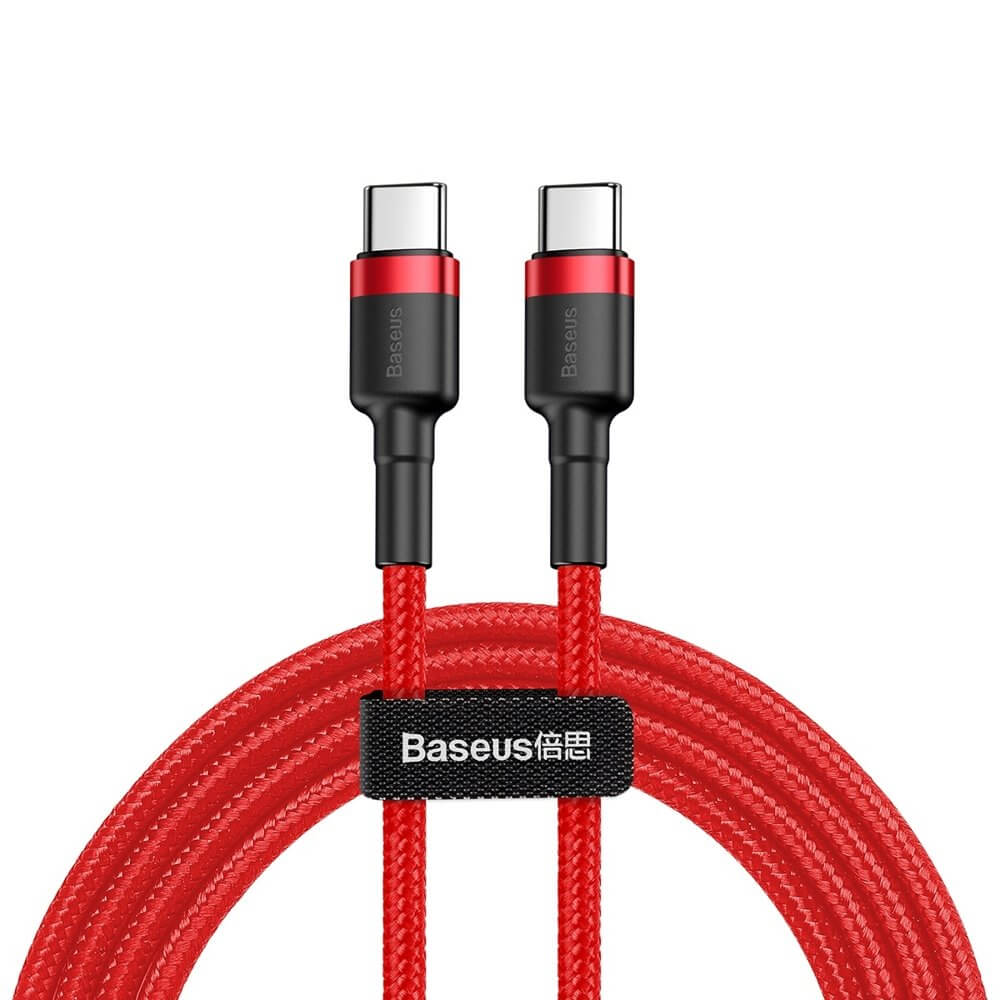 BASEUS Baseus Cafule USB-C till USB-C kabel PD PD2.0 60W 2m Röd