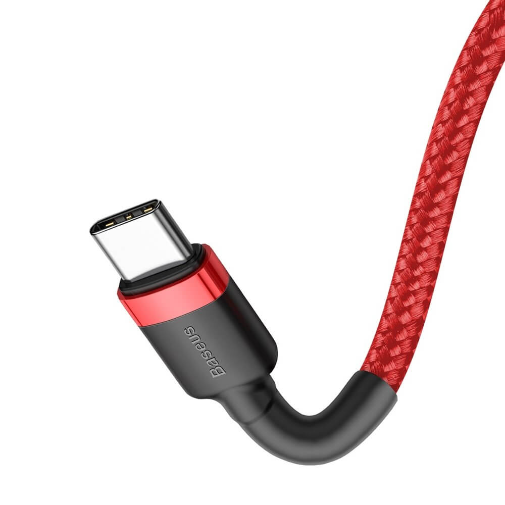 BASEUS Baseus Cafule USB-C till USB-C kabel PD PD2.0 60W 2m Röd