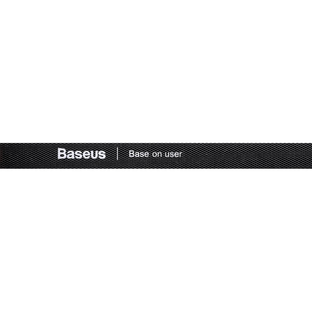 BASEUS Baseus Rainbow Circle Velcro Straps organizing Kabels 1m Svart