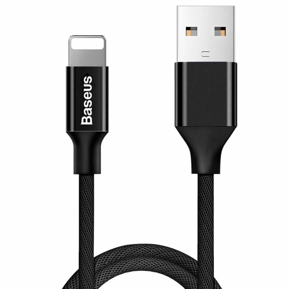 BASEUS BASEUS Yiven USB-A till Lightning kabel 1.2m Svart