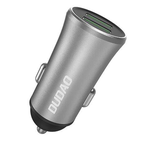 Dudao Dudao 3.4A Universal Smart Billaddare 2x USB Silver R6S Silver