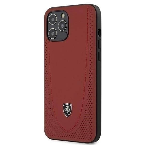 Ferrari Ferrari Case iPhone 12 Pro Max Skal Off Track Perforated Röd