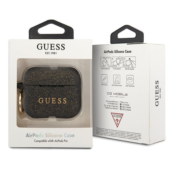 Guess Guess Skal Airpods Pro Silikon - Svart