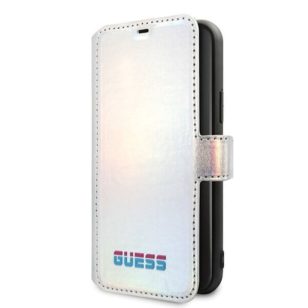 Guess Guess iPhone 11 Pro Max skal book Iridescent Silver
