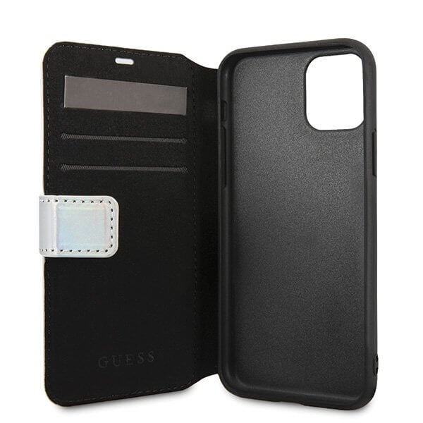 Guess Guess iPhone 11 Pro Max skal book Iridescent Silver