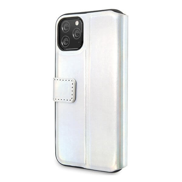 Guess Guess iPhone 11 Pro Max skal book Iridescent Silver
