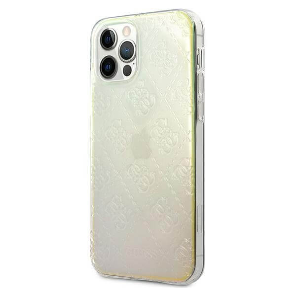 Guess Guess iPhone 12 & 12 Pro skal 3D Pattern Collection opal