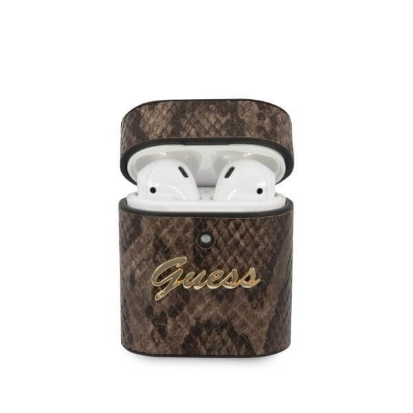Guess Guess Python Collection airpod skal Brun