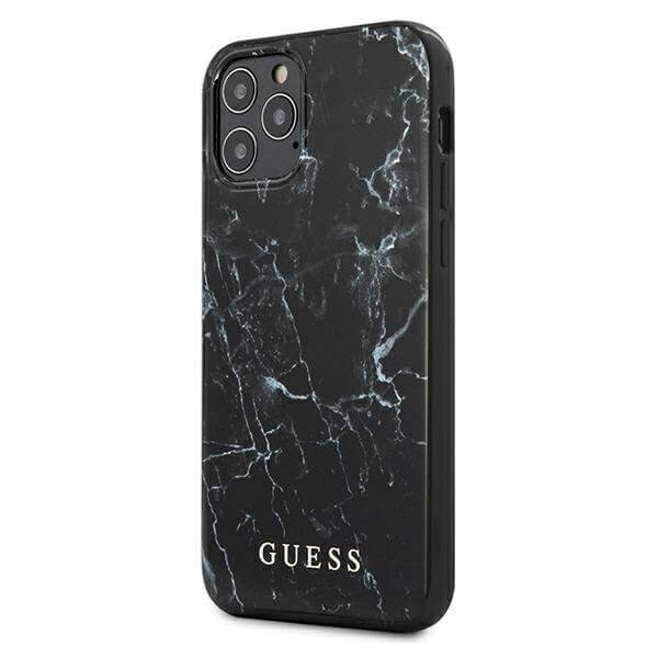 Guess Guess skal iPhone 12 Mini Marble - Svart