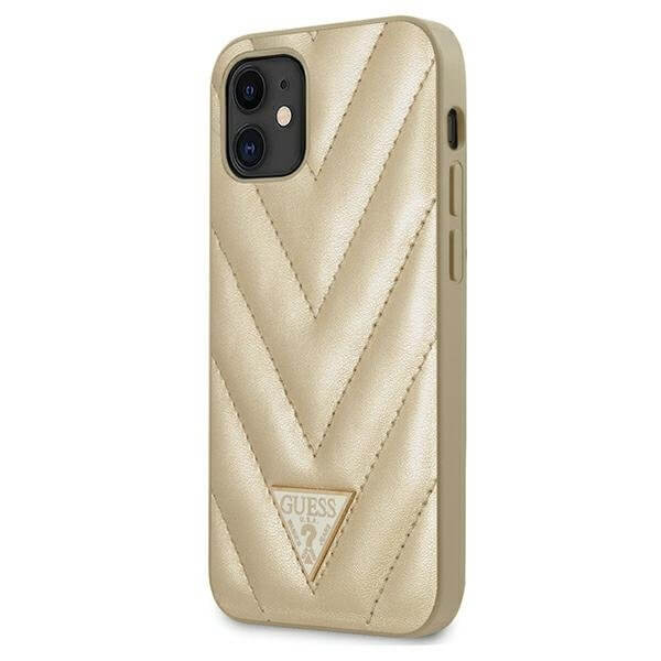 Guess Guess skal iPhone 12 mini V-Quilted Collection - Guld
