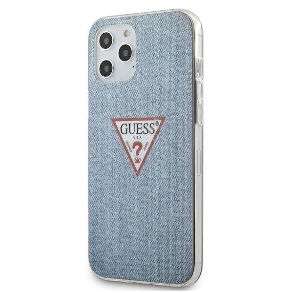 Guess Guess iPhone 12 Pro Max Skal Jeans ljus Blå