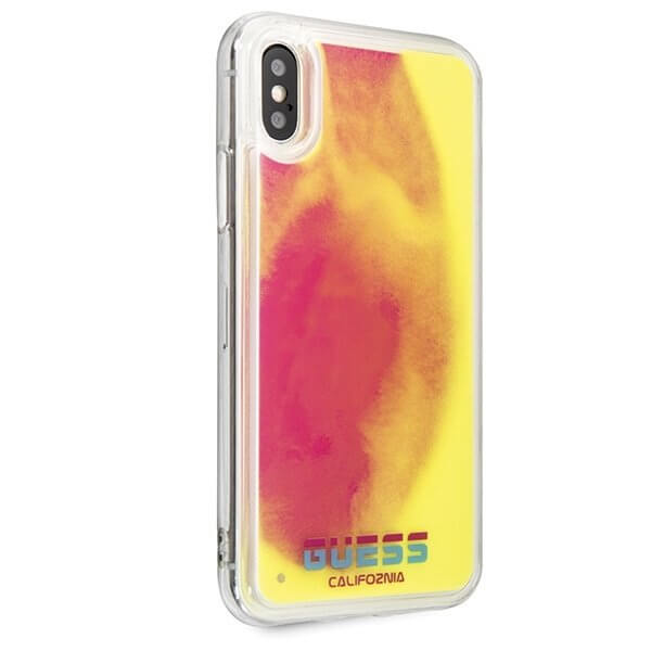 Guess Guess skal iPhone X/Xs California Glow in the dark Rosa
