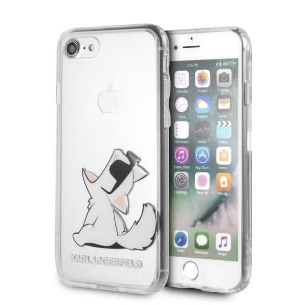 KARL LAGERFELD Karl Lagerfeld Skal iPhone 7/8/SE 2020 Choupette Fun - Transparent