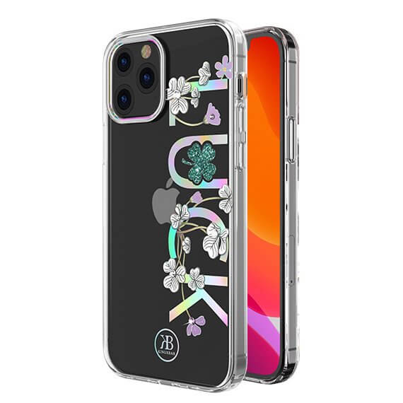 Kingxbar Kingxbar Lucky Series skal dekorerad iPhone 12 mini transparent