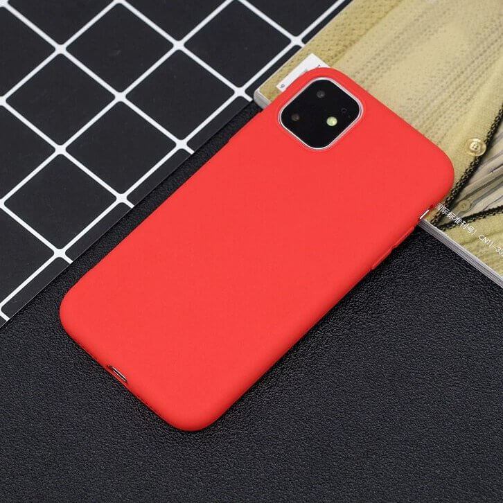 OEM Silicone case iPhone 11 Pro skal Röd