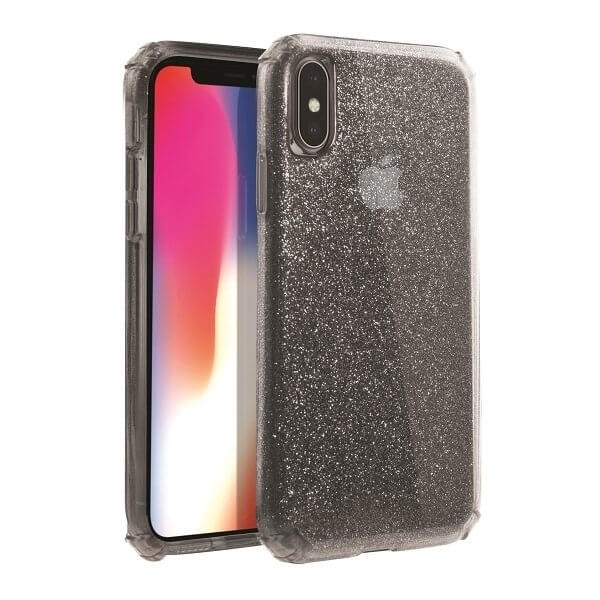 UNIQ UNIQ Clarion Tinsel skal iPhone X/Xs Ångrök