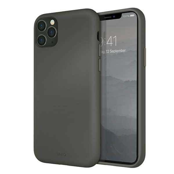 UNIQ UNIQ Lino skal Hue iPhone 11 Pro Max moss Grå