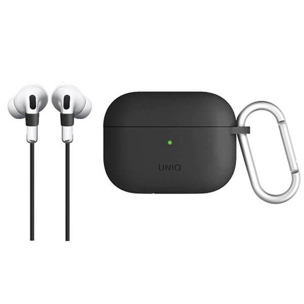 UNIQ UNIQ Vencer Silikon Airpods Pro skal träkol Grå