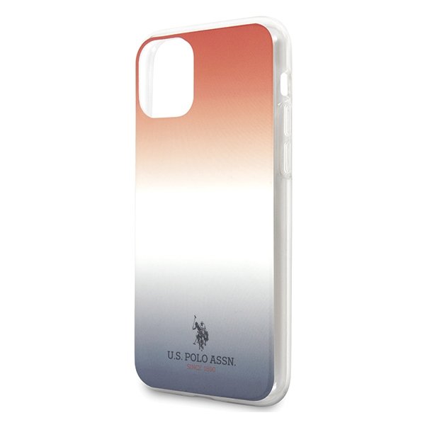U.S. Polo Assn. U.S. Polo Assn. Gradient Pattern Collection iPhone 11 Blå Röd
