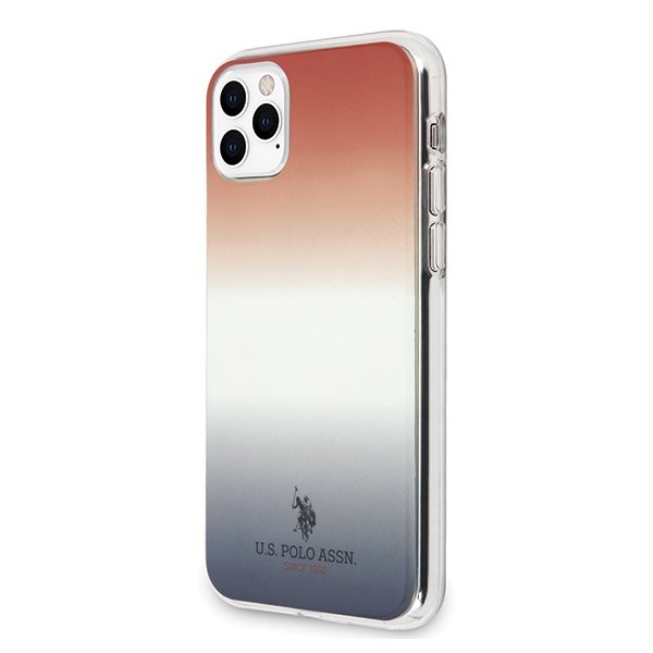 U.S. Polo Assn. U.S. Polo Assn. Gradient Pattern Collection iPhone 11 Pro BlåRöd